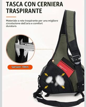 zaino fotografico mono spalla impermeabile 