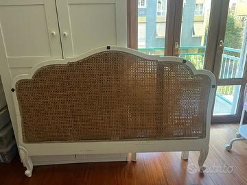 Testata letto matrimoniale blanc