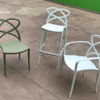 Sedie in PP elegante intreccio per esterno