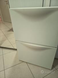 scarpiera Ikea trones bianchi
