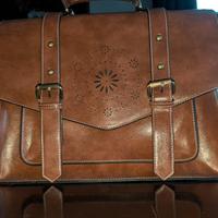 Borsa VINTAGE in ecopelle effetto CUOIO