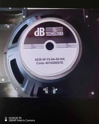 altoparlante ricambio DB opera 15 