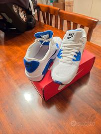 Nike Air Max 90 Bianche e Blu Royal Nr.45