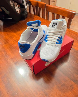 Nike Air Max 90 Bianche e Blu Royal Nr.45