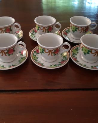 mancioli  set  6 tazze caffè  nuove