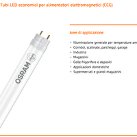10 neon a led modello Osram SubstiTube St8v-18-865