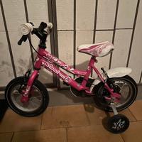 Bici con rotelle bambina