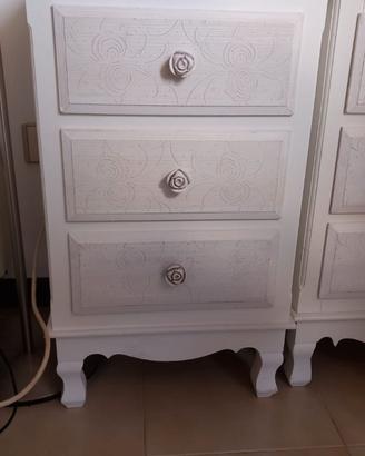 Comodini e settimino SHABBY