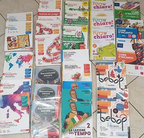 libri scolastici 1,2 e 3 media