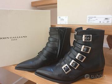 Stivaletti John Galliano Vera pelle Tg. 37