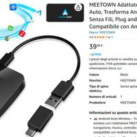 Adattatore Wireless per Android Auto