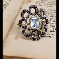 anello stile antico art decò 