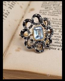 anello stile antico art decò 