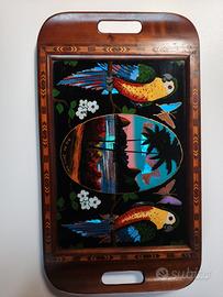 Raro Vassoio Vintage Rio de Janeiro - Intarsio 