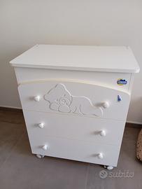 cassettiera per bambini 