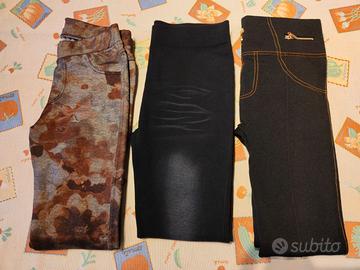 N. 3 jeggings in perfette condizioni
