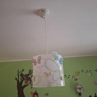 Lampadario cameretta + 2 lampade DALBER FARFALLE