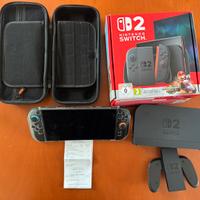 Nintendo switch 2  + custodia e pellicola