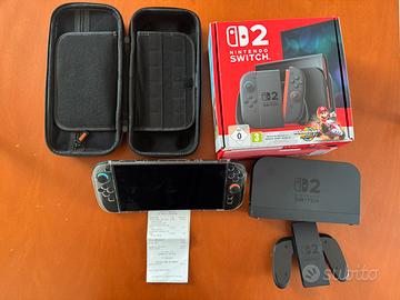 Nintendo switch 2  + custodia e pellicola