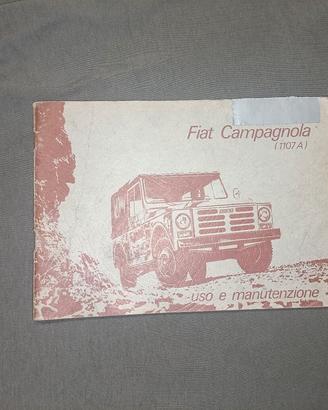 Fiat Campagnola 1107 A Manuale uso e manutenzione 