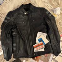 Giacca moto vintage pelle