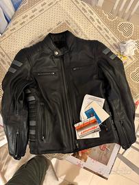 Giacca moto vintage pelle