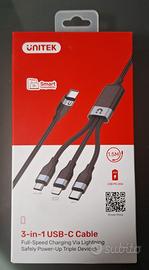 UNITEK Cavo USB-C 3 in 1 – NUOVO