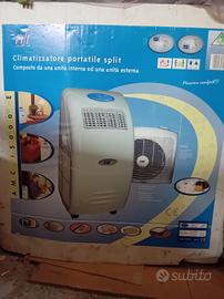 Climatizzatore portatile con unità esterna.