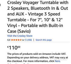 Giradischi Crosley Voyager Bluetooth – nuovo total