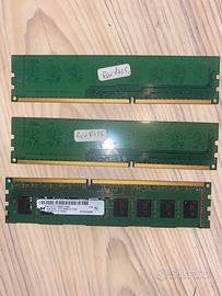 Kit Memorie RAM DDR3 (8 GB totali: 2x2GB + 1x4GB)
