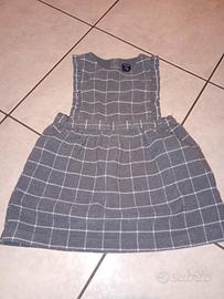  Vestito flanella grigio a quadri Kiabi