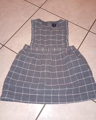  Vestito flanella grigio a quadri Kiabi
