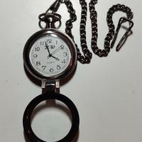 Orologio da taschino in metallo  Con catena