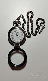 Orologio da taschino in metallo  Con catena