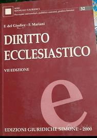 Libro_Diritto Ecclesiastico: VII edizione