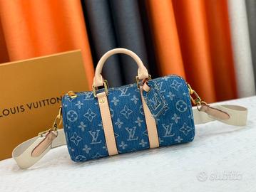 Borsa a mano in stile denim Louis Vuitton