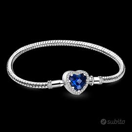 Bracciale GNOCE cuore blu – nuovo, mai usato (19 c