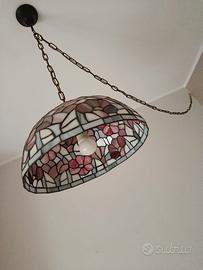 Lampadario Tiffany modello Magnolia