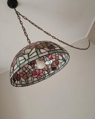 Lampadario Tiffany modello Magnolia