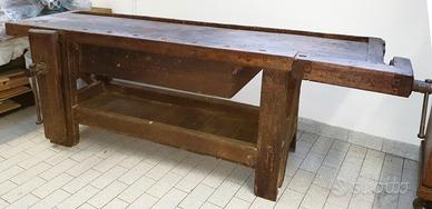 TAVOLO FALEGNAME antico DOPPIA MORSA