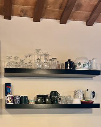 Set 2 mensole galleggianti