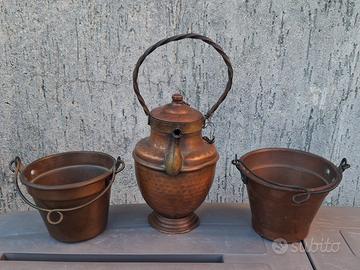 TRIS DI OGGETTI IN RAME