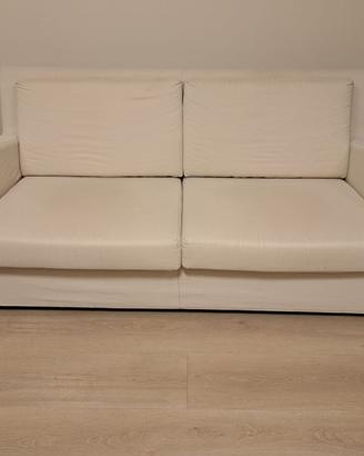 Divano bianco 2 posti + copridivano nuovo