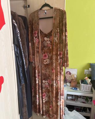 Completo vestaglia con sotto in ciniglia