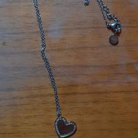 collana gioiello acciaio donna a cuore