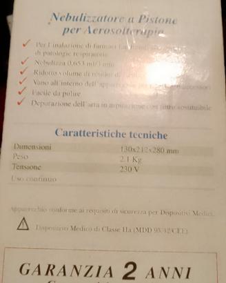 Nebulizzatore per Aerosolterapia