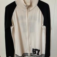 Cardigan viscosa con Zip