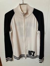 Cardigan viscosa con Zip