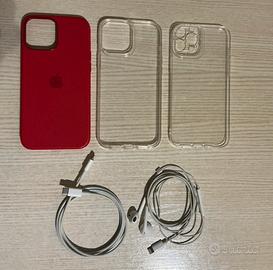 Cover iPhone 13 Pro Max, cavo, cuffie lightning