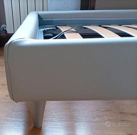 Letto singolo in ecopelle